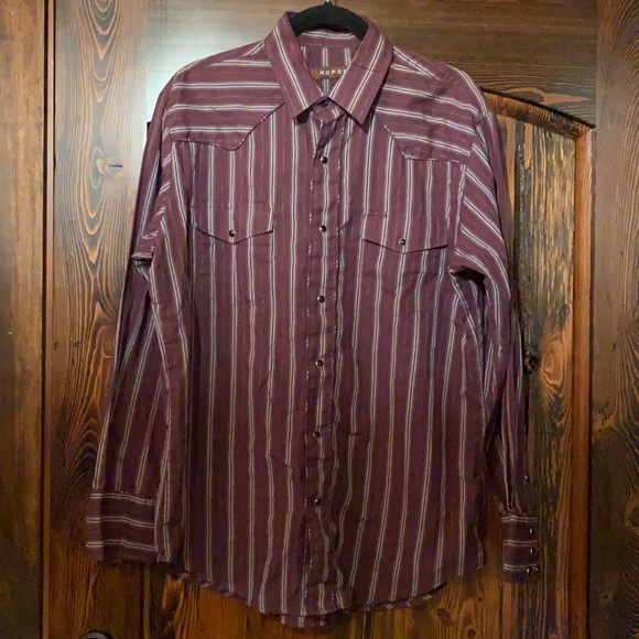 Roper Pearl Snap Button Down Western Shirt - Picture 1 of 7